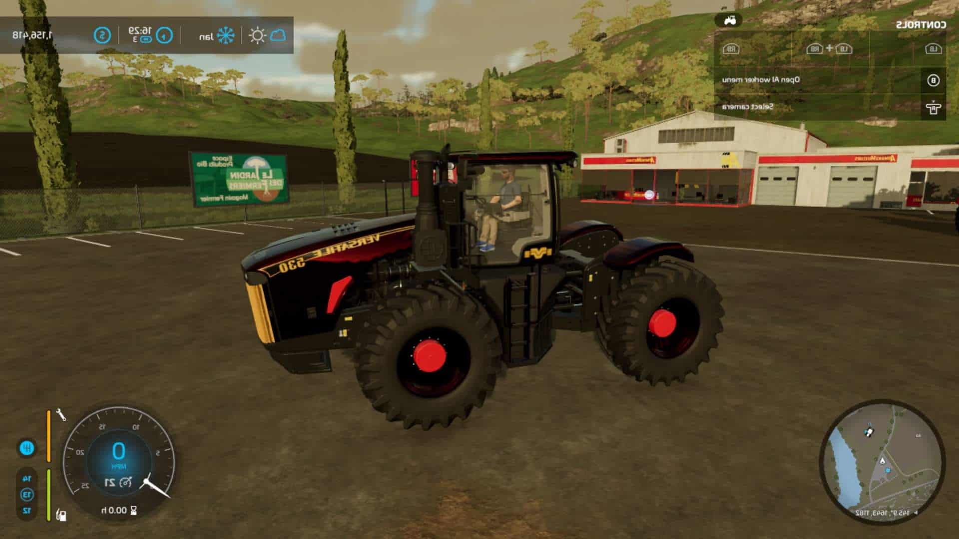 Игра красный трактор. Трактор симулятор 22. FS 22 трактор Honda. Мод на трактора для ФС 22. Взломки трактора.
