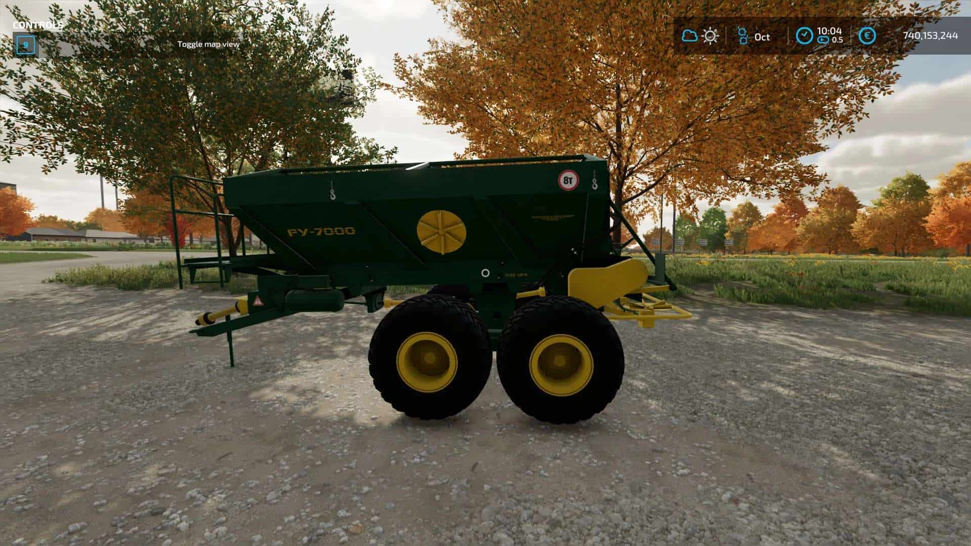 RU 7000 Fertilizer Spreader v1.0 FS22 Mod Download