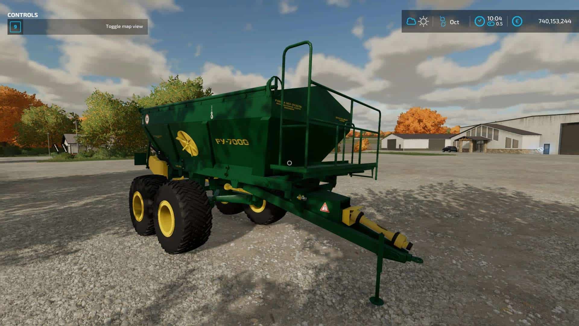 RU 7000 Fertilizer Spreader v1.0 FS22 Mod Download
