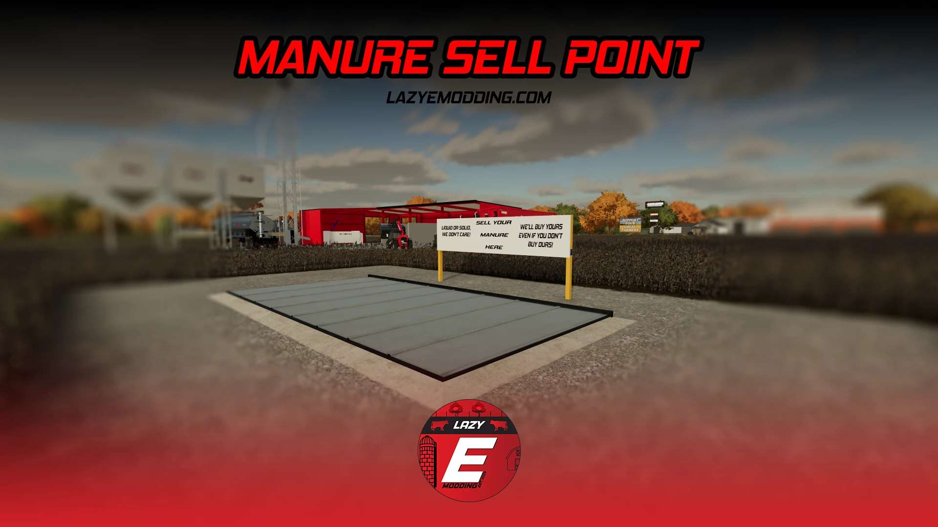 Manure Sell Point v1.0 FS22 Mod Download