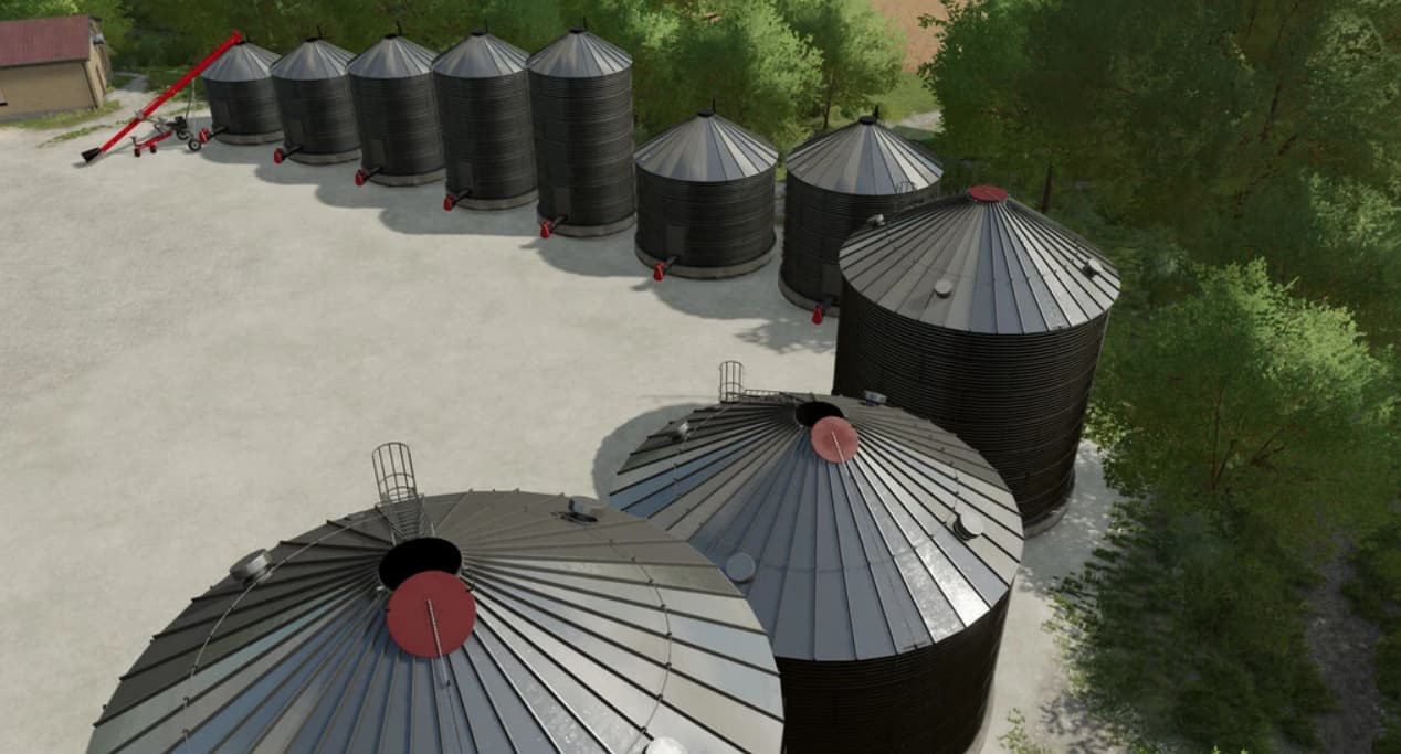 Meridian Grain Bin Pack v1.0 FS22 Mod Download