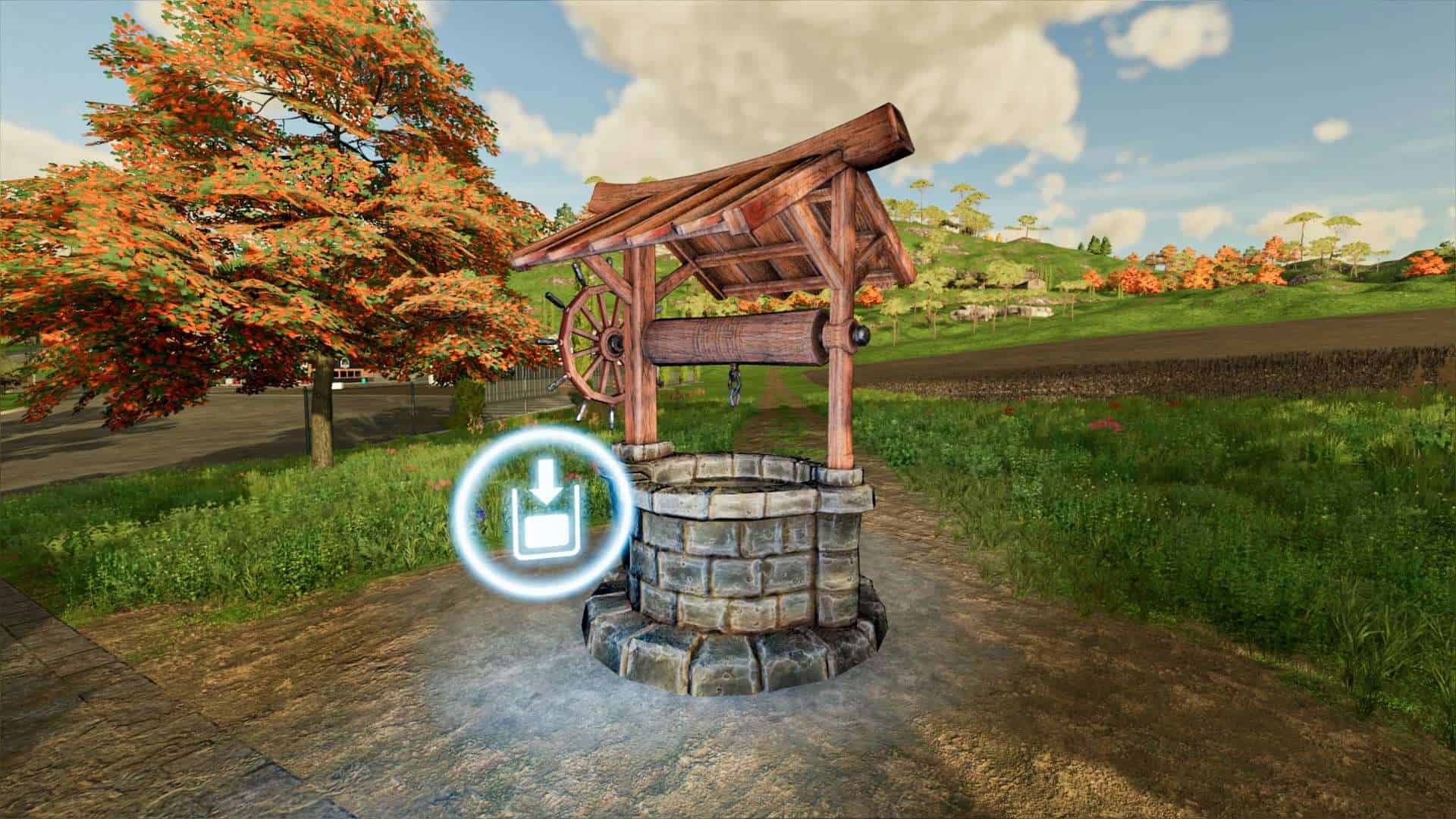 Fs19 village. Well 5. колодец. фс 22 зеркала. Fs19 колодец.