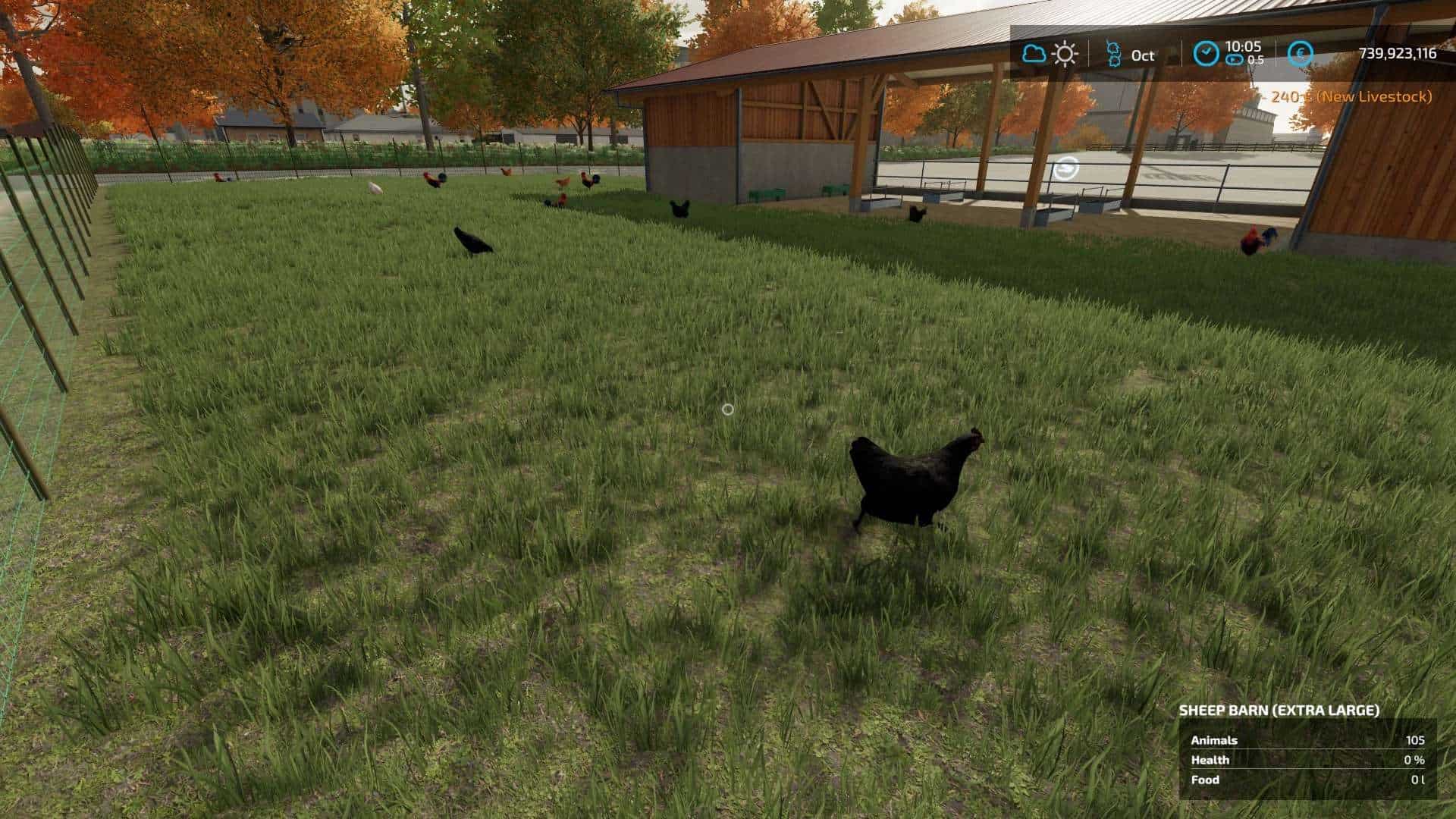 Extra large chicken coop for 10000 animals v1.0 FS22 Mod Download