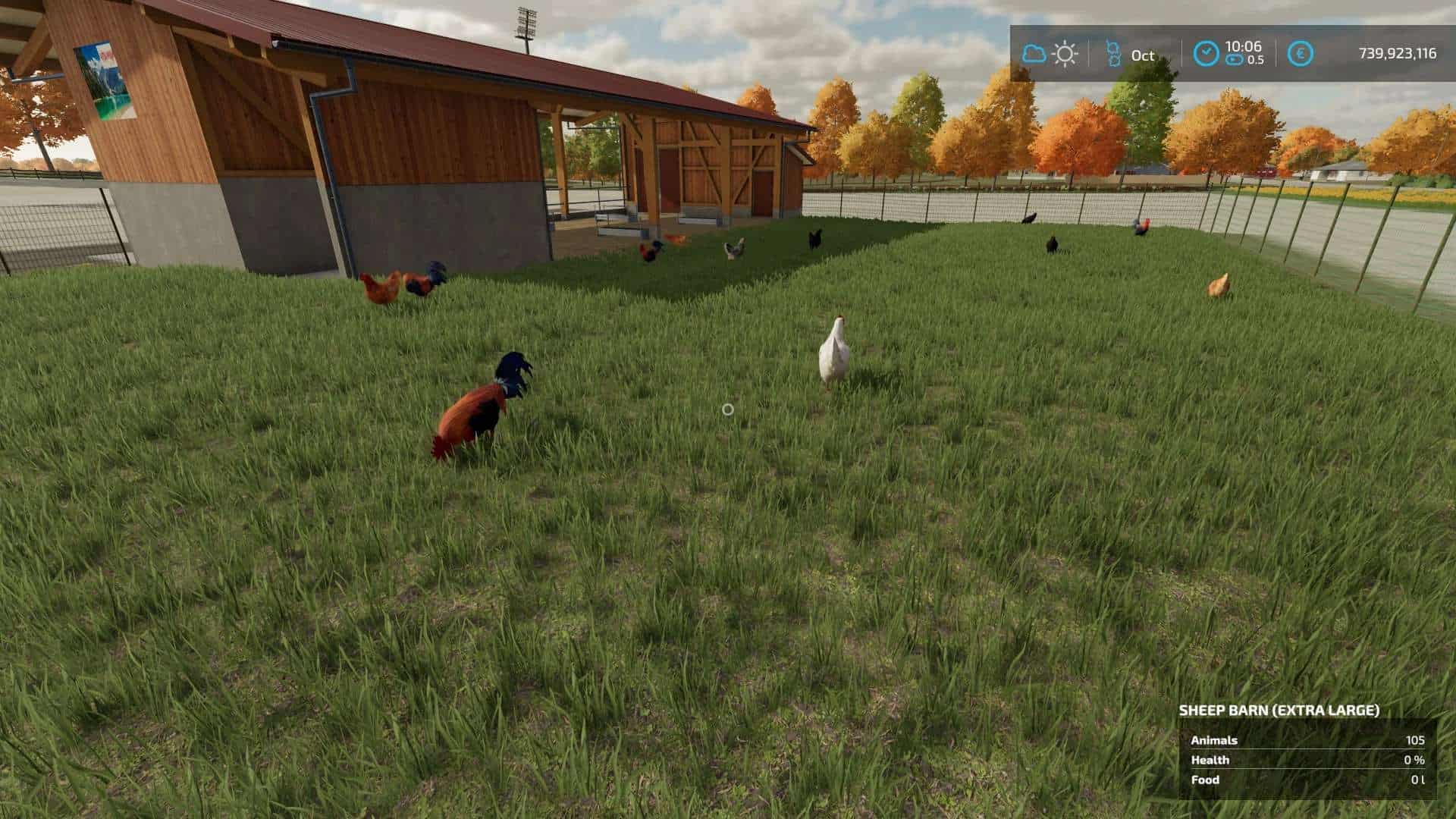 Extra large chicken coop for 10000 animals v1.0 FS22 Mod Download