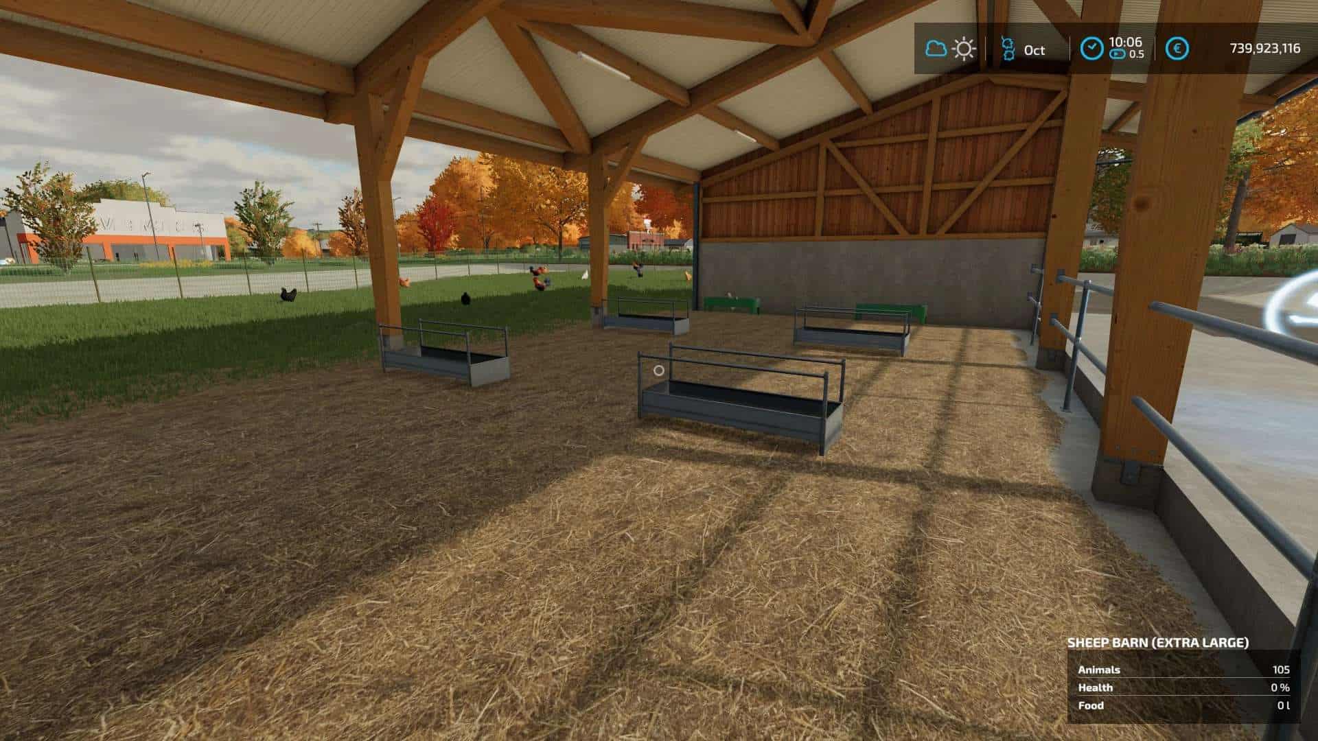 Extra large chicken coop for 10000 animals v1.0 FS22 Mod Download