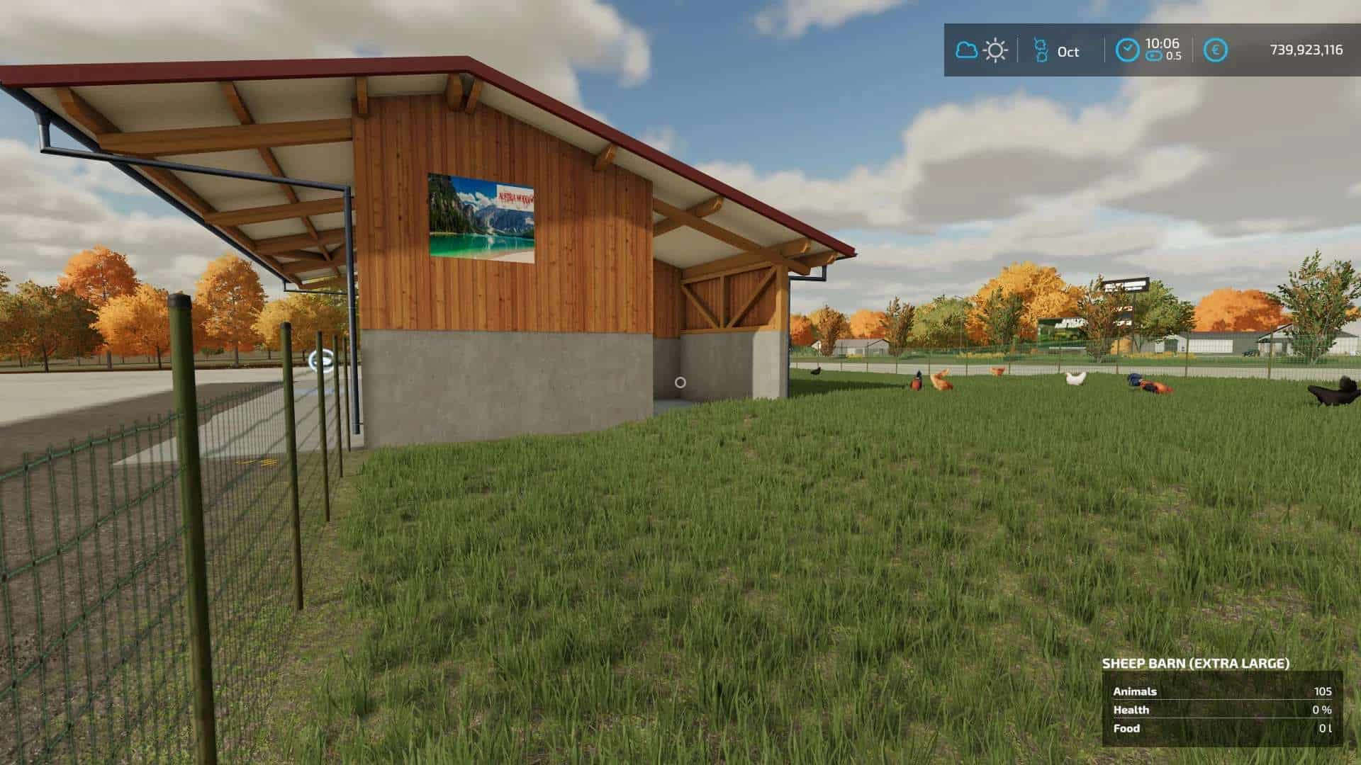 Extra large chicken coop for 10000 animals v1.0 FS22 Mod Download
