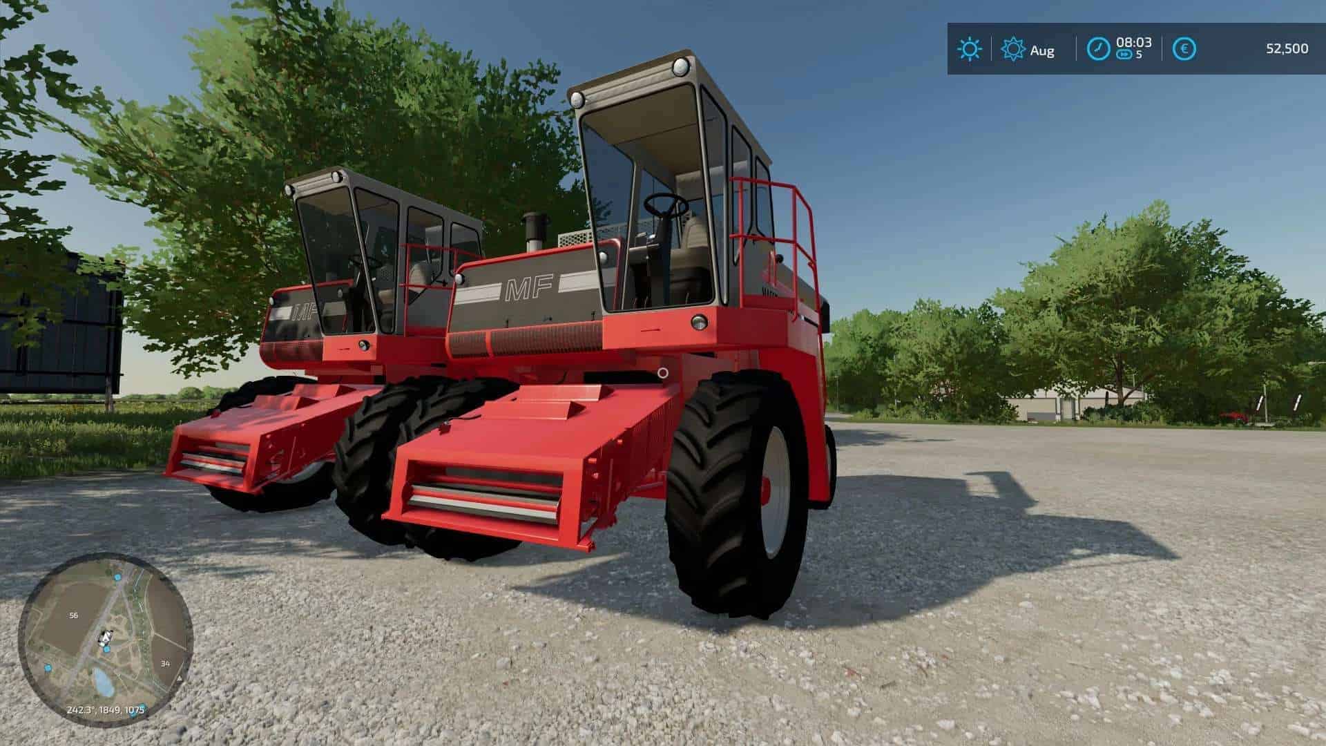 MF M860 Combine v1.0 FS22 Mod Download