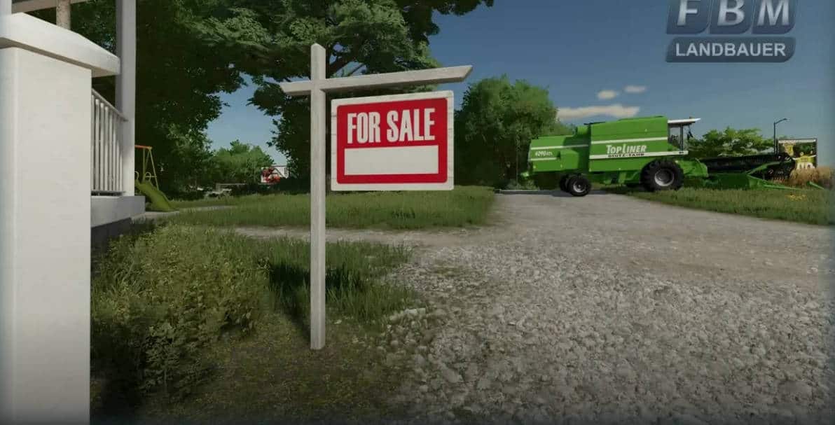 Sale Sign US v1.0 FS22 Mod Download