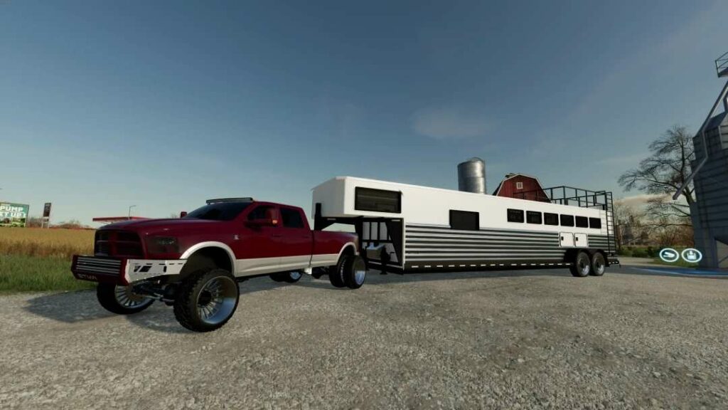 Custom Horse Trailer v1.0 FS22 Mod Download