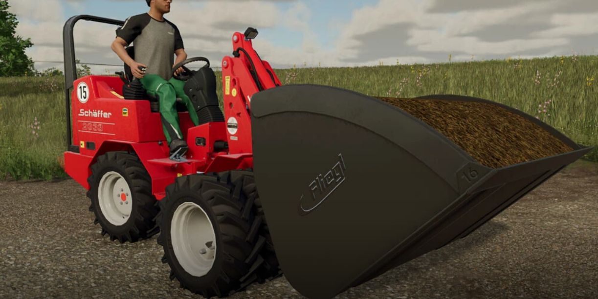 Fliegl GRS Volume Shovel Pack v1.1 FS22 Mod Download