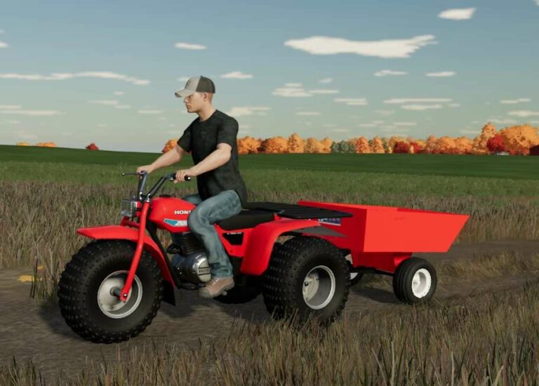 Agri Fab ATV Trailer v1.0 FS22 Mod Download